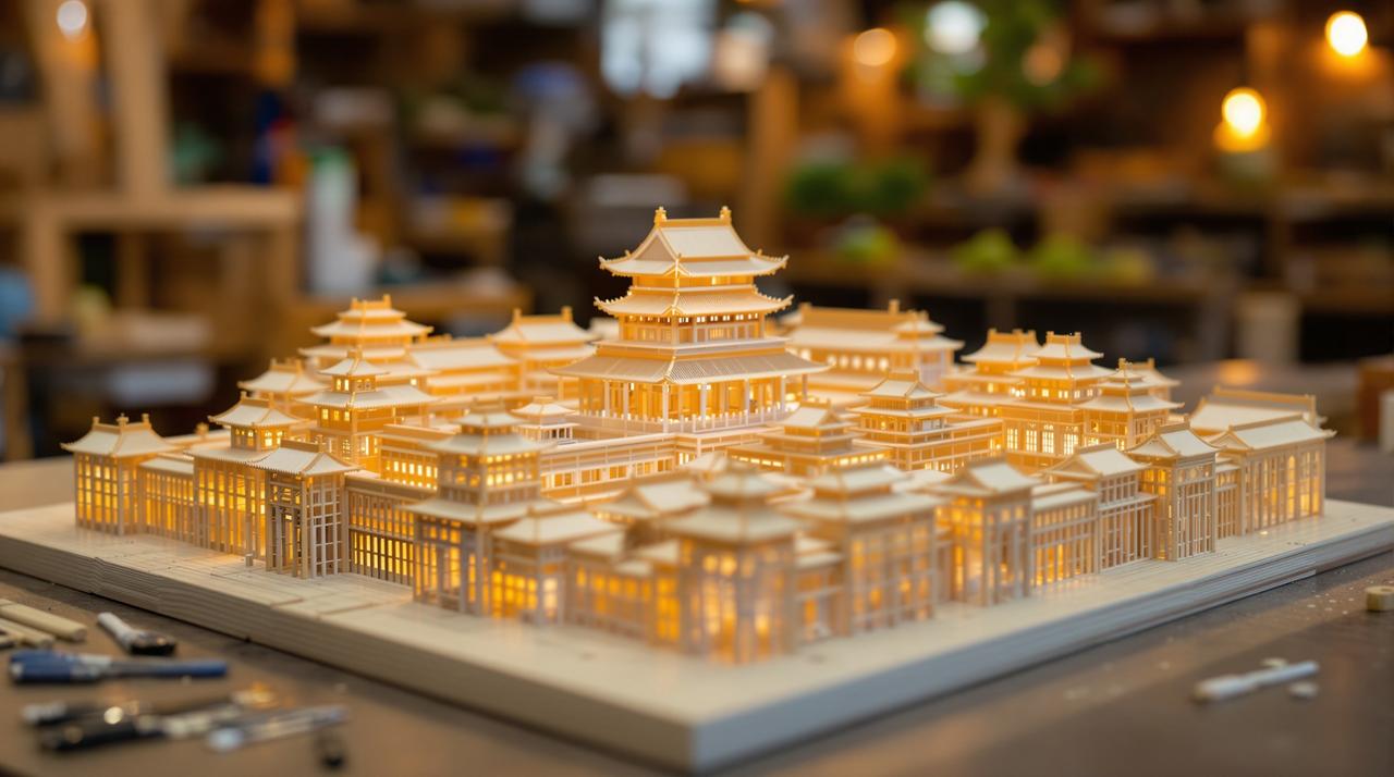 17吃瓜 - 手工达人：用3000根雪糕棍打造迷你故宫